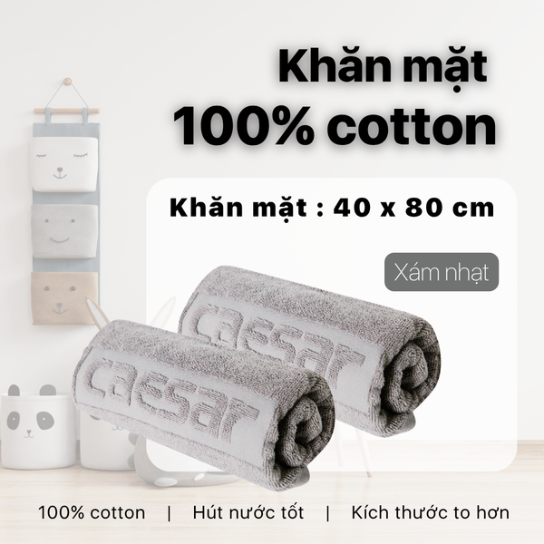  ESHOP_Khăn mặt Caesar (Màu Xám) 