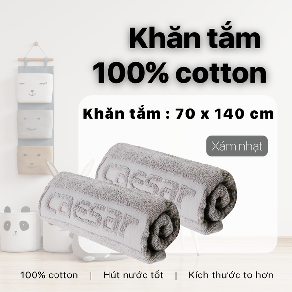  ESHOP_Khăn tắm Caesar (Màu Xám) 
