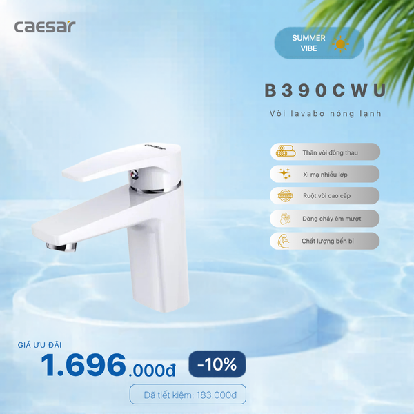Khuyến mãi ưu đãi vòi Lavabo Nóng Lạnh - B390CWU