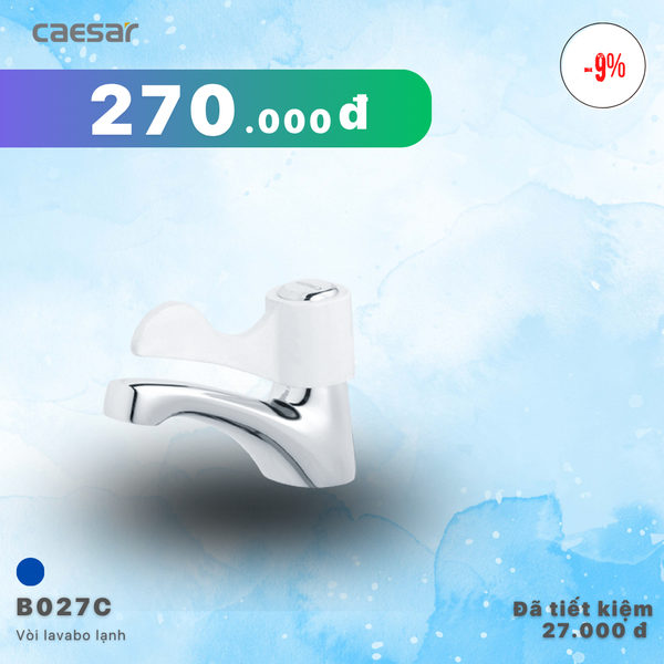 Khuyến mãi ưu đãi vòi Lavabo Lạnh - B027C