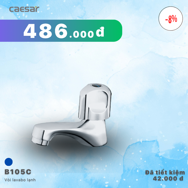  Khuyến mãi ưu đãi Vòi lavabo lạnh - B105C 