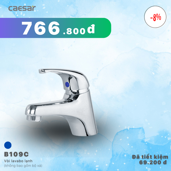  Khuyến mãi ưu đãi Vòi lavabo lạnh - B109C 