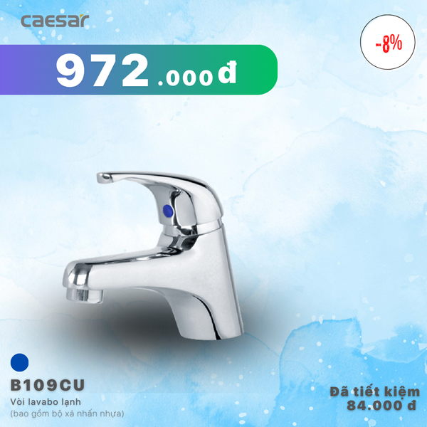 Khuyến mãi ưu đãi Vòi lavabo Lạnh - B109CU