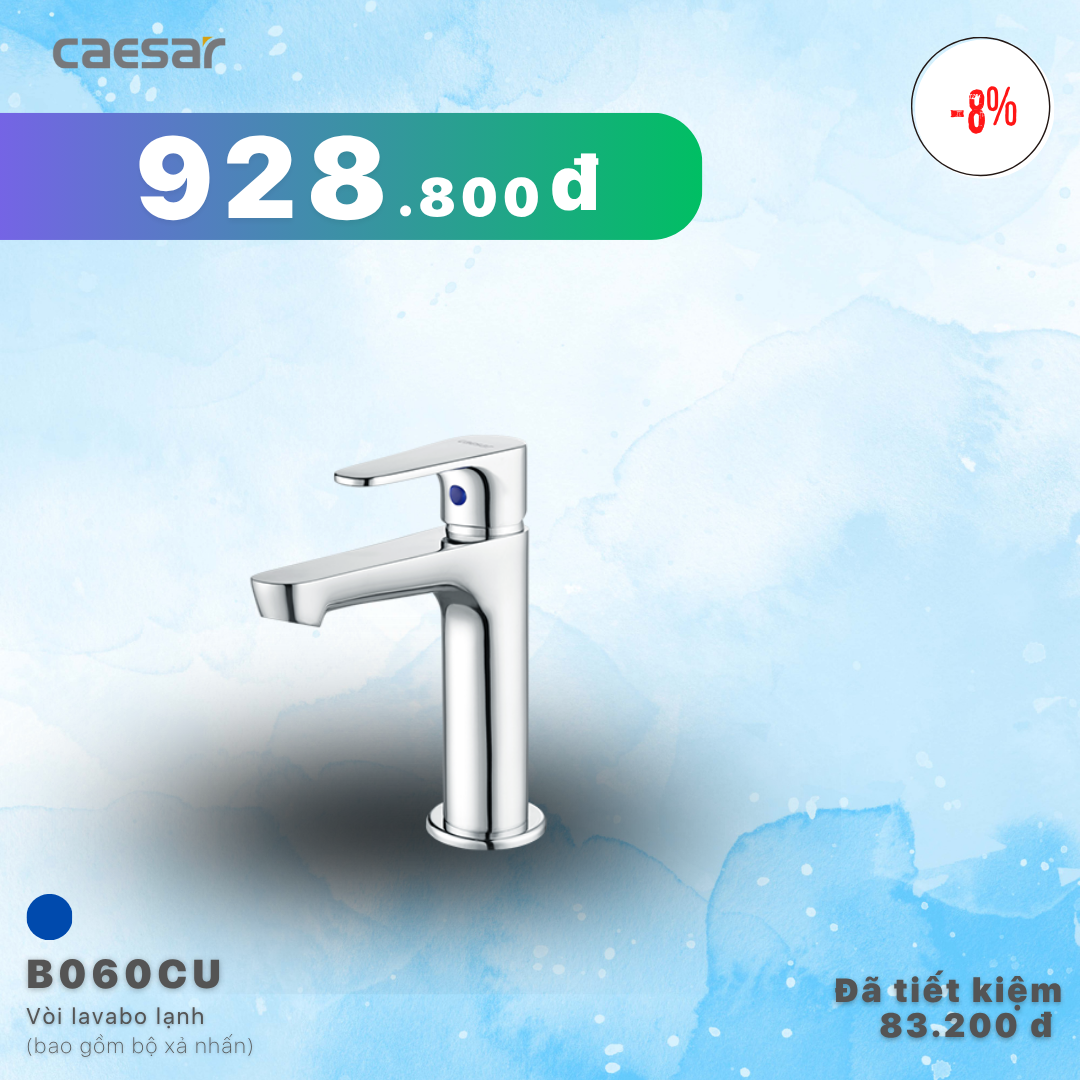  Khuyến mãi ưu đãi Vòi lavabo Lạnh - B060CU 