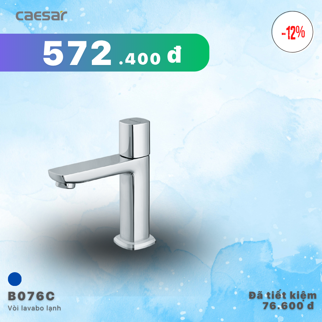  Khuyến mãi ưu đãi Vòi lavabo Lạnh - B076C 
