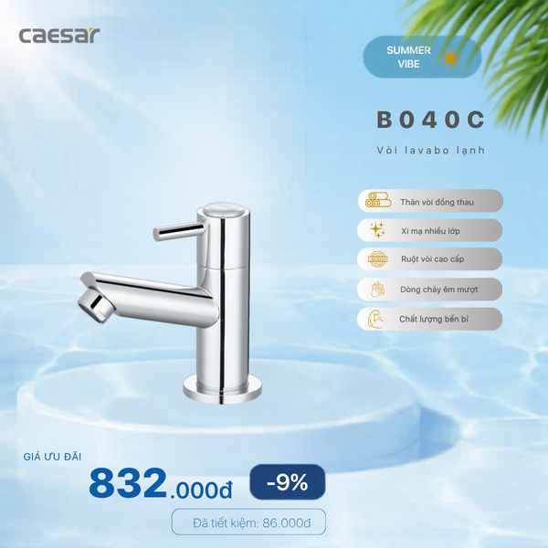 Khuyến mãi ưu đãi Vòi Lavabo Lạnh - B040C