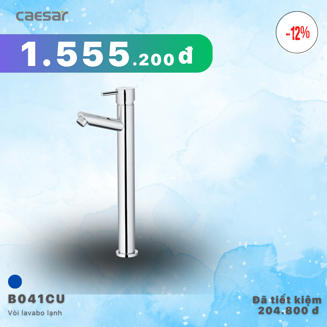  Khuyến mãi ưu đãi Vòi Lavabo Lạnh - B041CU 