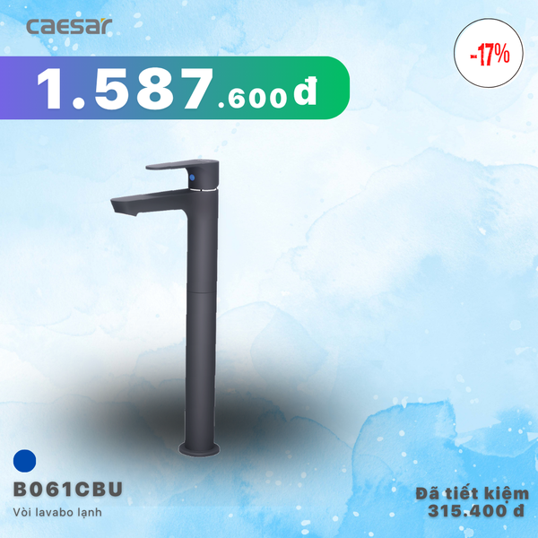  Khuyến mãi ưu đãi Vòi Cao Lavabo Lạnh - B061CBU 