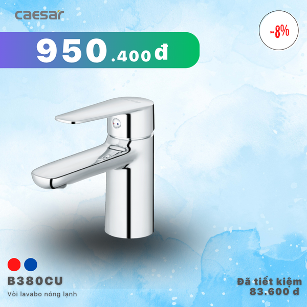 Khuyến mãi ưu đãi Vòi lavabo Nóng Lạnh -  B380CU