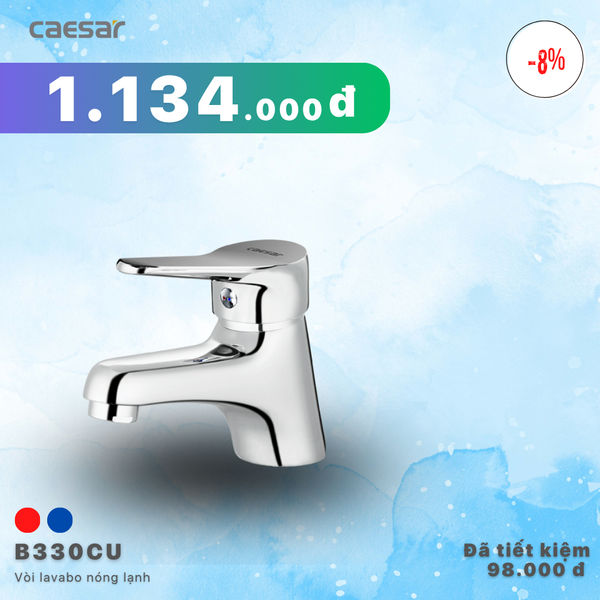 Khuyến mãi ưu đãi Vòi lavabo Nóng Lạnh - B330CU