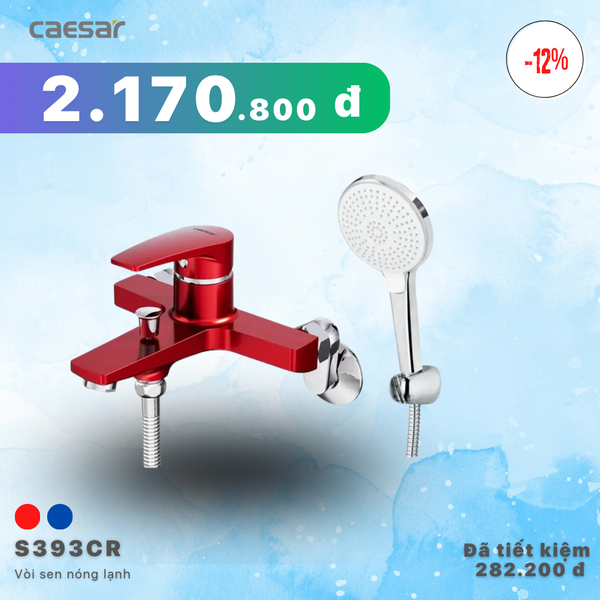 Khuyến mãi ưu đãi Sen tắm nóng lạnh -  S393CR