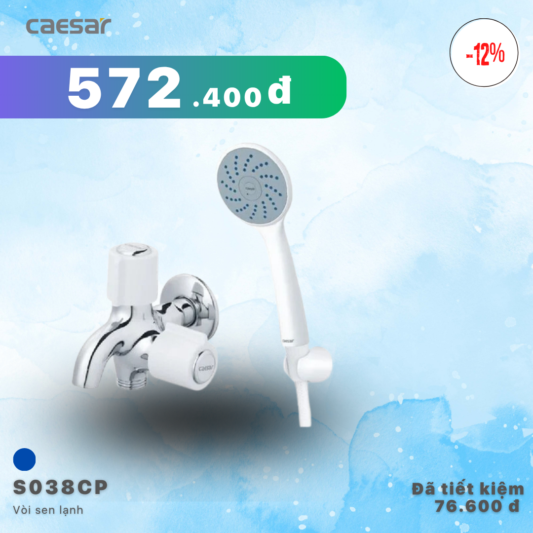  Khuyến mãi ưu đãi Vòi Sen Lạnh - S038CP 