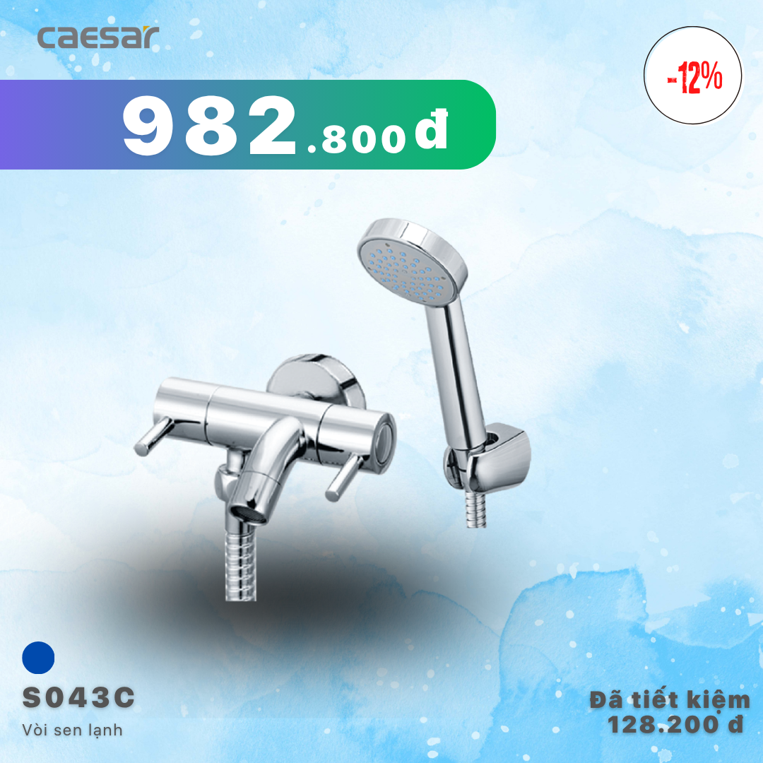  Khuyến mãi ưu đãi Vòi Sen Lạnh - S043C 