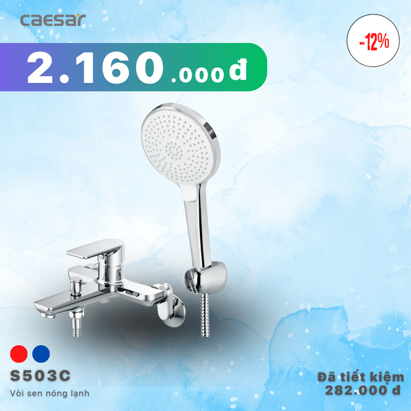 Khuyến mãi ưu đãi Vòi Sen tắm Nóng Lạnh - S503C