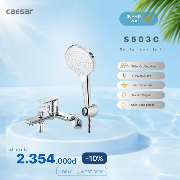 Khuyến mãi ưu đãi Vòi Sen tắm Nóng Lạnh - S503C