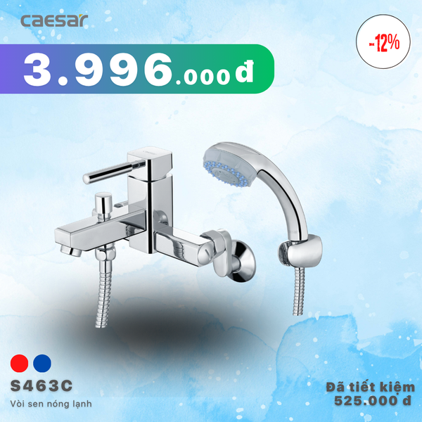 Khuyến mãi ưu đãi Vòi Sen Nóng Lạnh - S463C