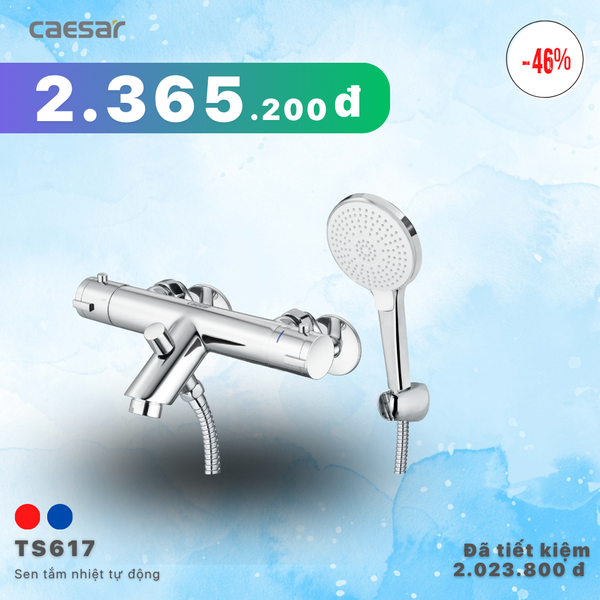  Khuyến mãi ưu đãi Sen tắm nhiệt tự động - TS617 