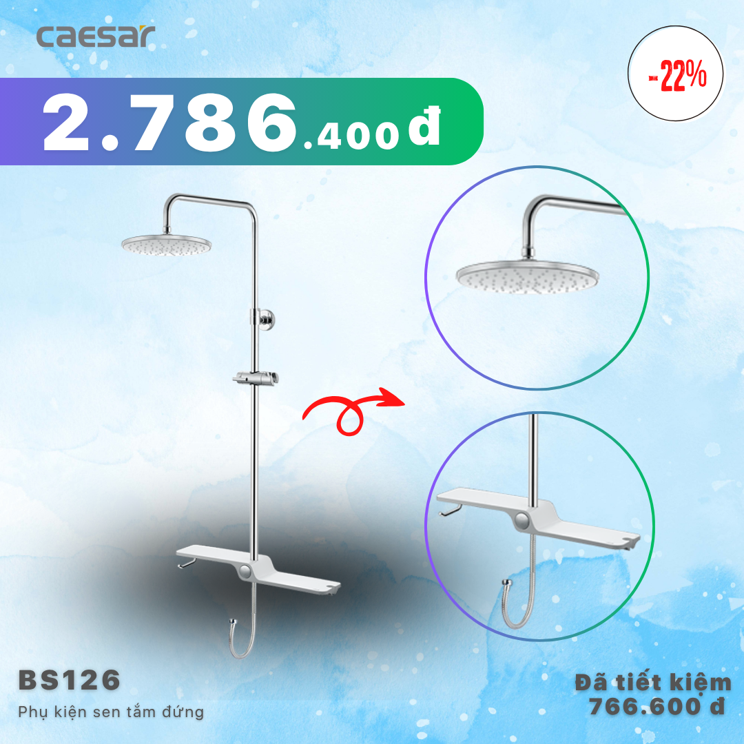  Khuyến mãi ưu đãi Phụ Kiện Sen Tắm Đứng - BS126 