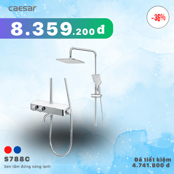  Khuyến mãi ưu đãi - Sen tắm đứng nhiệt tự động - S788C 