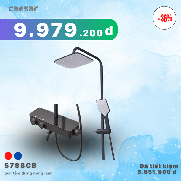  Khuyến mãi ưu đãi - Sen Tắm Đứng Nhiệt Tự Động - S788CB 