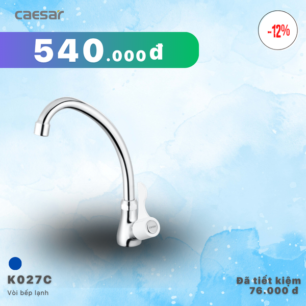  Khuyến mãi ưu đãi - Vòi Bếp Lạnh - K027C 
