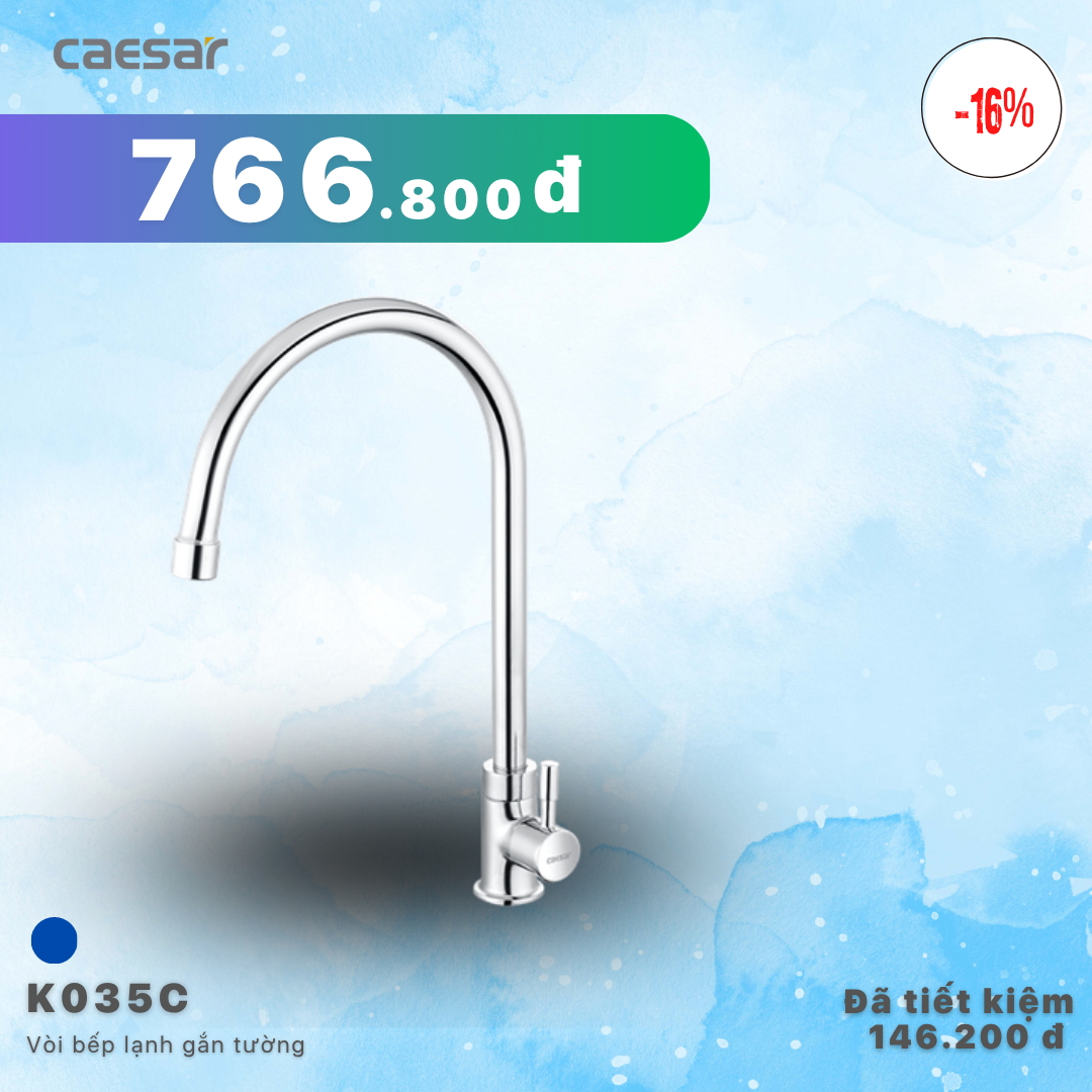  Khuyến mãi ưu đãi Vòi Bếp Lạnh - K035C 