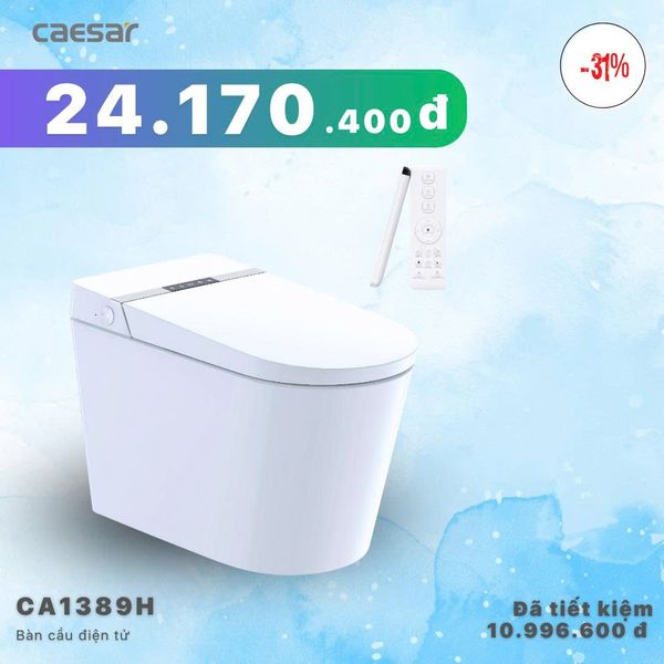  Khuyến mãi ưu đãi bàn cầu thông minh - CA1389H 