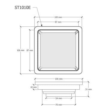  Phễu Thoát Sàn - ST1010E 