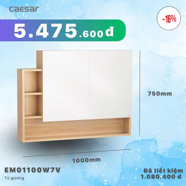 Khuyến mãi ưu đãi Tủ gương - EM01100W7V