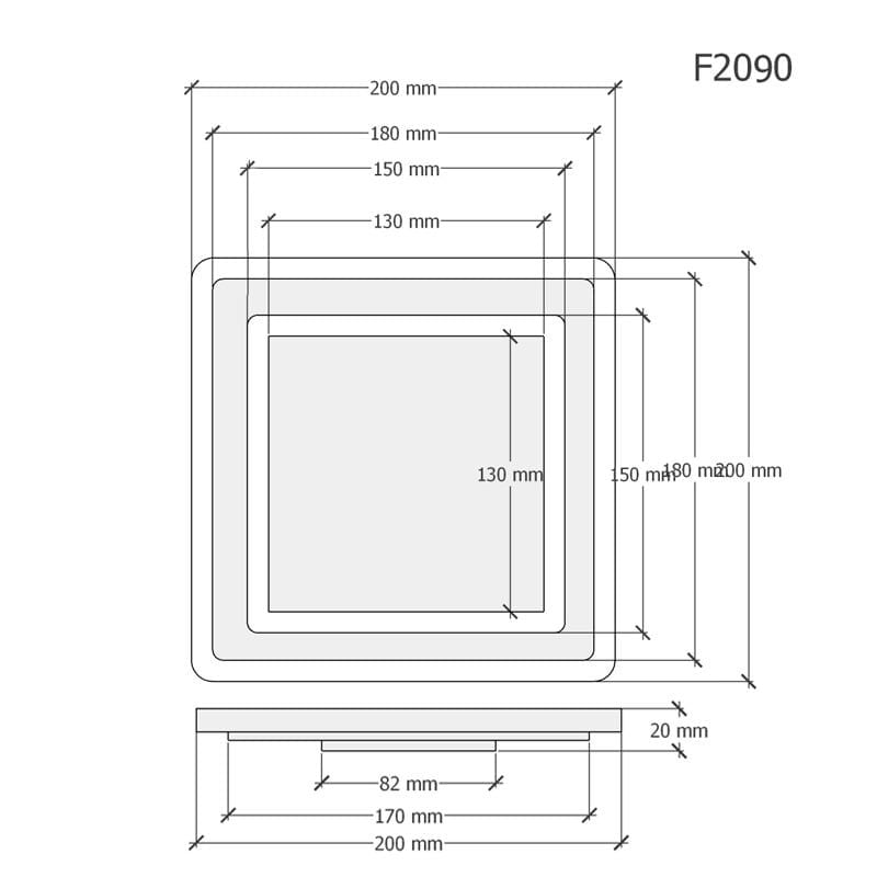  Phễu Thoát Sàn - F2090 