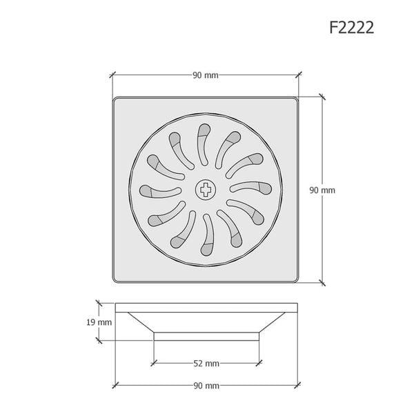  Phễu Thoát Sàn - F2222 