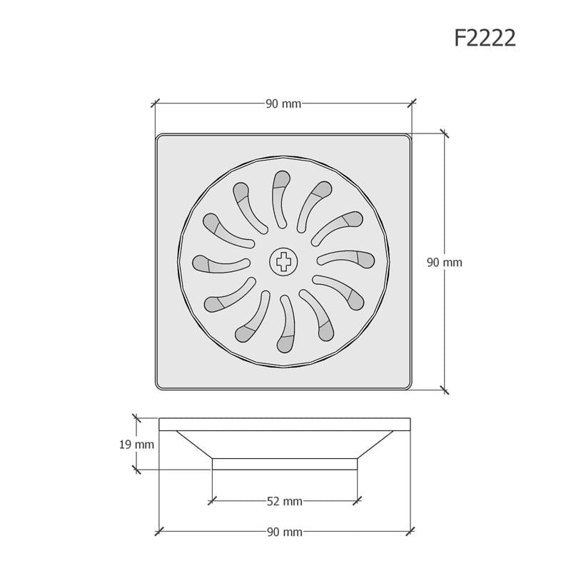  Phễu Thoát Sàn - F2222 