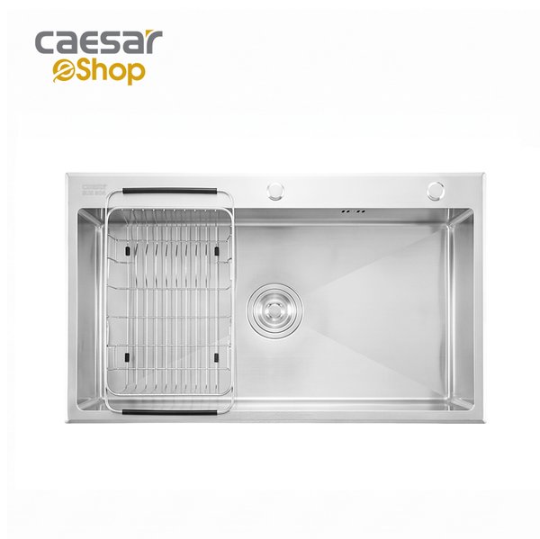 Chậu rửa chén inox 1 hộc mài vát cạnh - KSH01H082SE