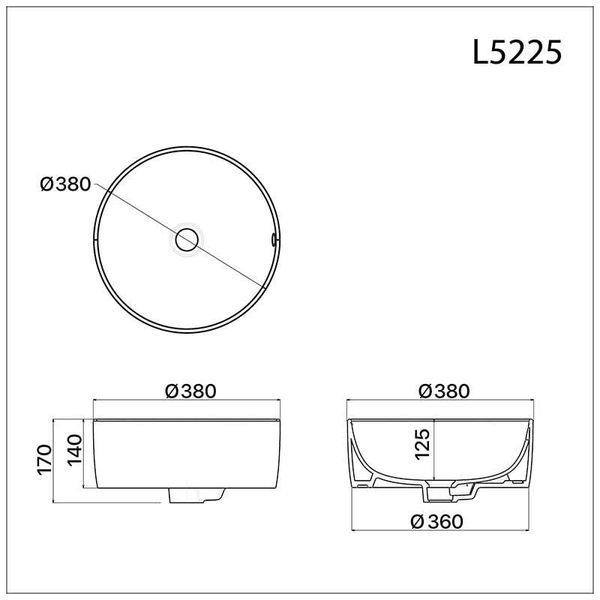  Lavabo Đặt Trên Bàn - L5225 