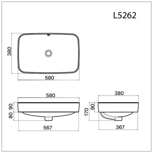  Lavabo Đặt Trên Bàn - L5262 