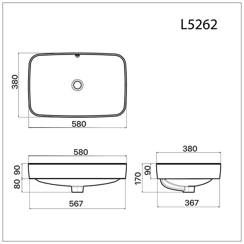  Lavabo Đặt Trên Bàn - L5262 