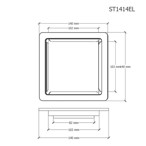  Phễu thoát sàn - ST1414EL 