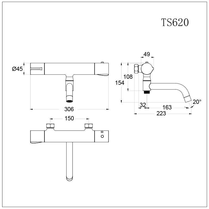  Sen Tắm Nhiệt Tự Động - TS620 