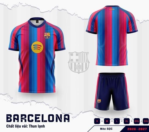 QUẦN ÁO BÓNG ĐÁ  BARCELONA 26/27 - MẪU MỚI NHẤT