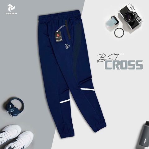 Quần dài thể thao Jogger Just Play - CROSS -  Xanh Đen