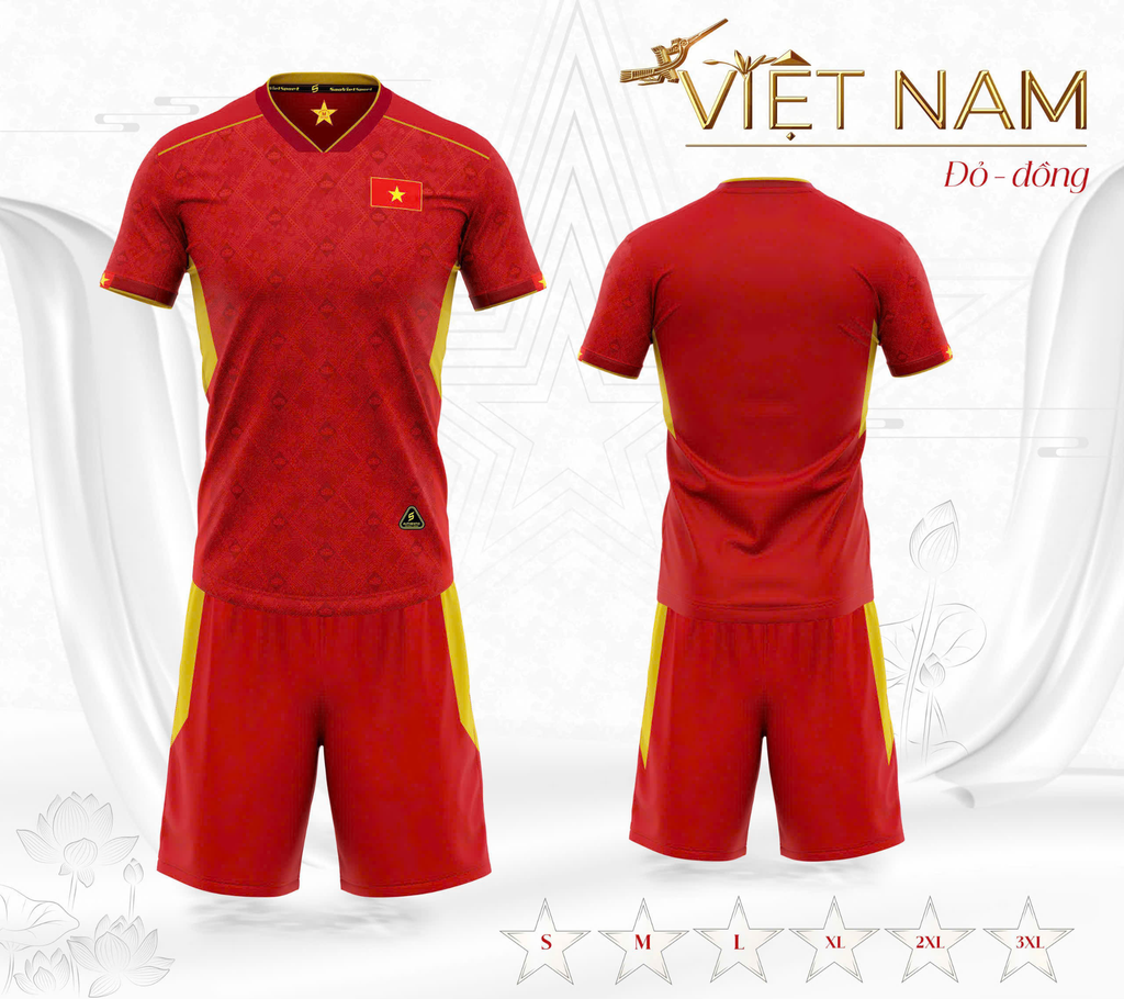 Quần Áo Bóng Đá 2026 Đội Tuyển Việt Nam - Vải Mè
