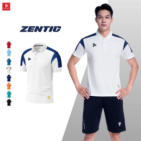 Áo polo thể thao Just Play Zentic - Trắng