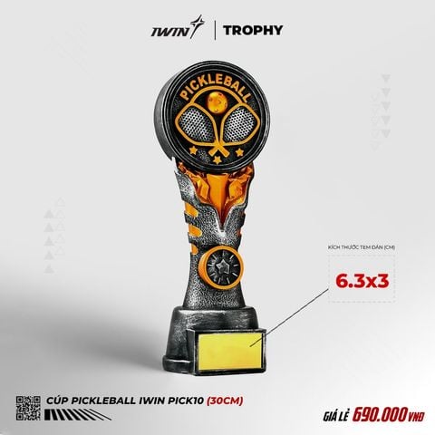 Cúp Thể Thao Pickleball iWin  Picke10 - Đồng