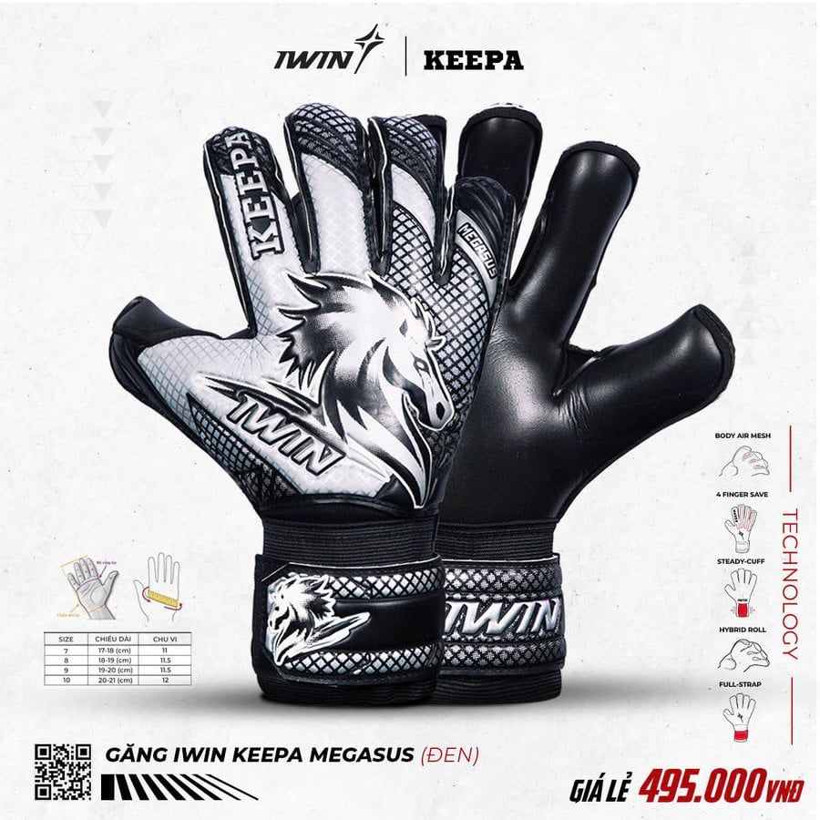 Găng Tay Thủ Môn iWin Keepa Megasus (Kèm hộp)