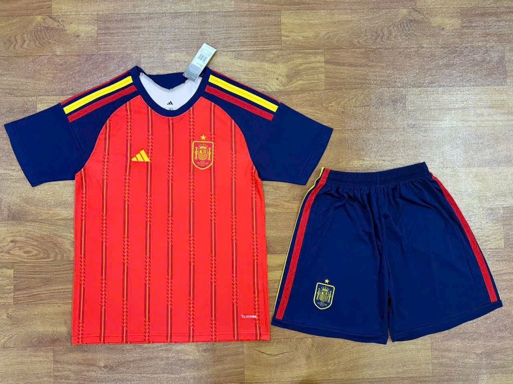 Quần Áo Bóng Đá Đội Tuyển Tây Ban Nha 2026 - Vải Mè Gai Thái
