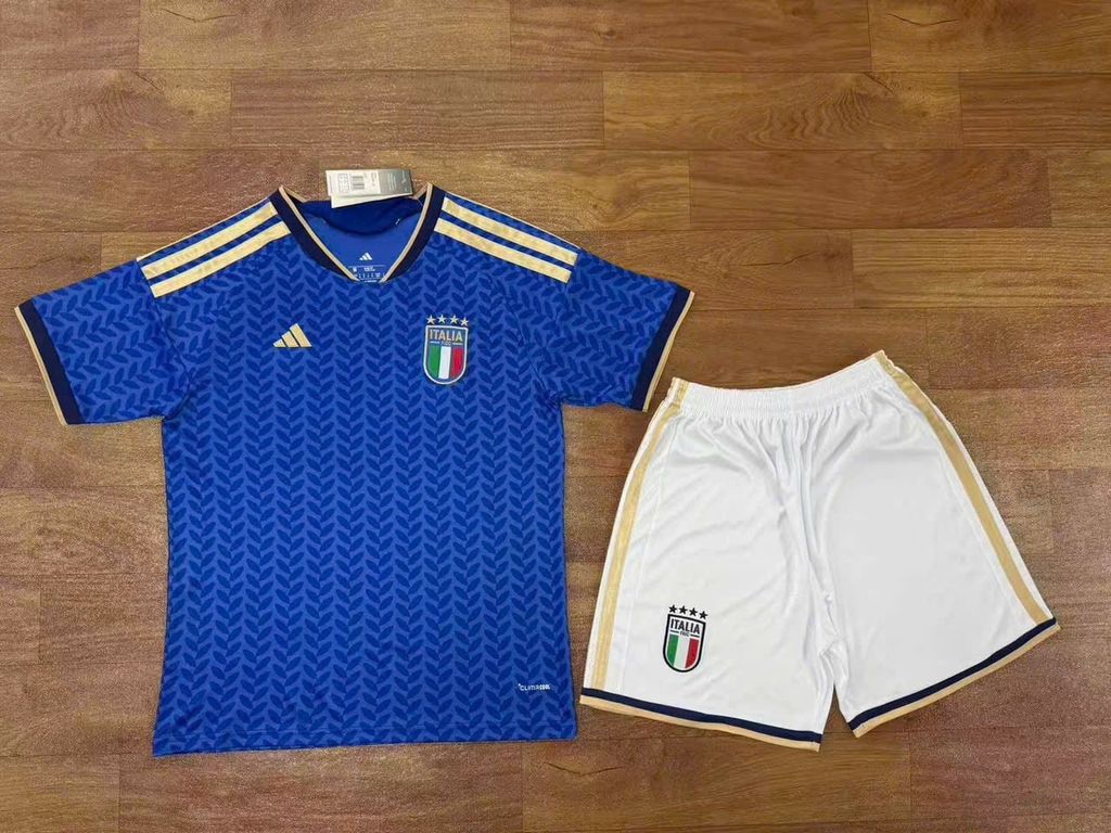 Quần Áo Bóng Đá Đội Tuyển Italia Mẫu Mới Nhất 2026  - Vải Mè Gai Thái Cao Cấp