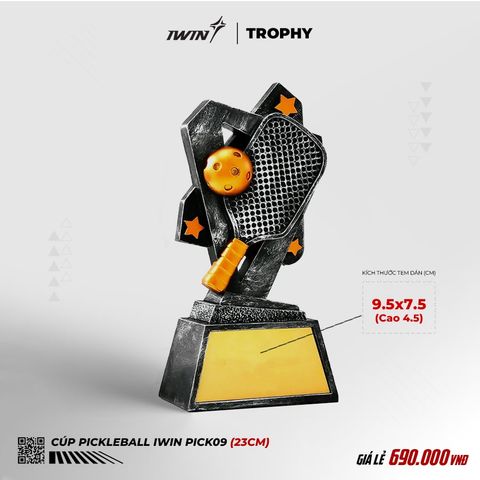 Cup iWin Pickleball PICK 09 - Đồng