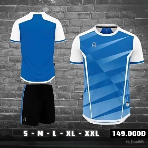 Áo Bóng Đá Không Logo HP BEBOTOX - Xanh Biển