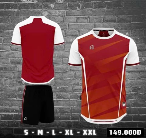 Áo Bóng Đá Không Logo HP BEBOTOX - Đỏ