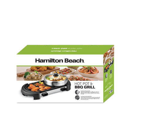  Bếp Lẩu Nướng BBQ 2 trong 1 Hamilton Beach 3L-000192 